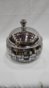 Arabian Inspired <b>Insulated</b> Casserole Mother of Pearl Finish for Elegant Food <b>Serving</b> - Product Image 5