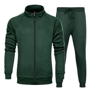 Survêtement décontracté en coton à capuche d'hiver avec logo personnalisé, patchs, vestes zippées pour hommes, survêtements de sport, jogging - Product Image 3