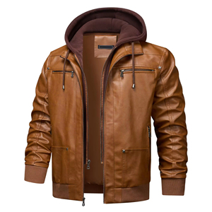 Customized <b>Men's</b> High Quality Plus-Size Winter <b>Jacket</b> Black <b>Sheepskin</b> Leather with Heated Front Camouflage Formal Coat Low MOQ - Product Image 2