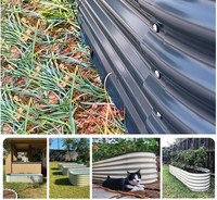 Jardinière surélevée classique légère en acier inoxydable galvanisé ODM pour légumes, fleurs et herbes d'extérieur – Modèle haut pour la maison