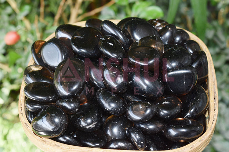 translucent brown to black