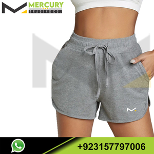 Shorts de course basiques pour femmes avec poche et cordon de serrage, vêtements de sport confortables et élégants pour la salle de sport et les sports décontractés - Product Image 2