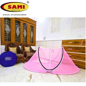 มุ้งกันยุงโพลีเอสเตอร์แบบพับได้สำหรับเตียงเดี่ยว ยี่ห้อ M/S SAMI ENTERPRISES รุ่น Strong Single Person Folding Self-Supporting Heavyweight (ฐานขนาดเตียงเดี่ยว) - Product Image 3
