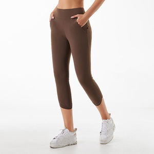 กางเกงเลกกิ้งออกกำลังกายเอวสูงสำหรับผู้หญิงกางเกงไร้ตะเข็บเอวสูงสำหรับยิมฟิตเนสแบบกำหนดเองสวมใส่สบาย - Product Image 5