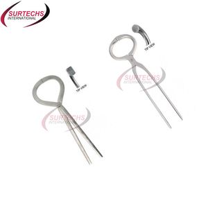Forceps Fulcrum vétérinaire en acier inoxydable avec molaire à mâchoire dentelée universelle toutes tailles Base d'instrument chirurgical dentaire équin - Product Image 1