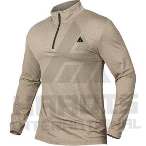 Camiseta de Manga Larga Ajustada con Cuello Redondo, Nuevo Estilo, Diseño Moderno, Panel de Color en Contraste para Hombre - Product Image 4