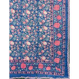 Colcha Kantha Tradicional de Algodón Estampada a Mano con Diseño Floral de Patchwork Hecho a Mano para el Hogar, Verano e Invierno - Product Image 3