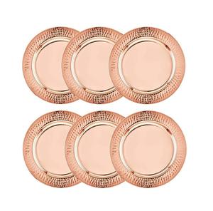 Plaque de chargeur en métal de style antique magnifiquement conçue pour les expériences culinaires traditionnelles et les présentations de banquet formelles - Product Image 2