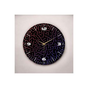 Colorful Wooden Table Wall <b>Clock</b> 50cm <b>Silent</b> Table with Number and Pattern Gift for Home Decor - Product Image 5
