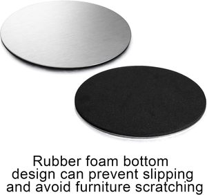 Sous-verres ronds en métal élégants les plus vendus ensemble de quatre élégants et élégants pour la décoration intérieure Protection de la table de cuisine pour la salle à manger - Product Image 5
