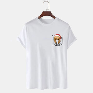 Camiseta de talla grande personalizada para hombre, camiseta de talla grande de algodón 100% con logotipo estampado, camisetas grandes y altas, Camiseta holgada - Product Image 4