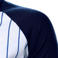 Siyah Çizgili Günlük Erkek Gömlekleri, Özel Logo, Nefes Alabilen, Çevre Dostu Polyester/Pamuk Karışımı, Kısa Kollu, Hızlı Kuruyan