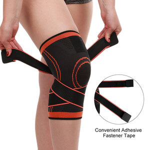 Adjustable Custom Weightlifting Sports Heavy Duty <b>Knee</b> Wraps With <b>Elastic</b> <b>Support</b> Gym <b>Knee</b> Wraps - Product Image 2