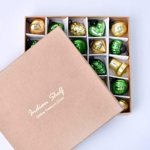 Ornements de Noël en verre vintage en vrac fabriqués à la main de style antique pour décoration de vacances décorations d'arbre rétro en gros - Product Image 3