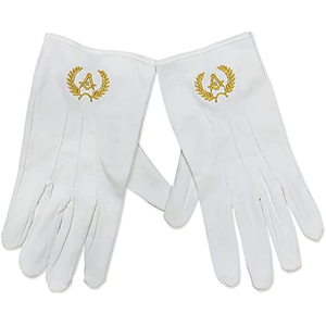 Nuevos guantes masónicos de algodón blanco de alta calidad personalizados cómodos GUANTES DE NUEVO ESTILO a precios económicos - Product Image 4