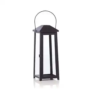 Suporte de vela preto decorativo para mesa de casamento, decoração marroquina de metal e ferro para iluminação de jardim e casa