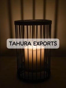 Bougeoirs en fil métallique avec inserts en verre pour brûler en toute sécurité des motifs de Noël élégants Tailles de couleurs personnalisables pour la décoration intérieure - Product Image 5