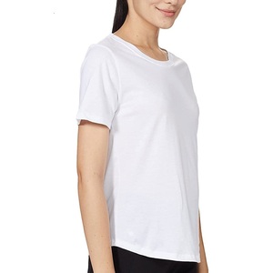 Camiseta Vintage de Verano Ecológica para Mujer, 100% Algodón, Tela de Lona, Transpirable, Anti-UV, Pedidos al por Mayor - Product Image 3