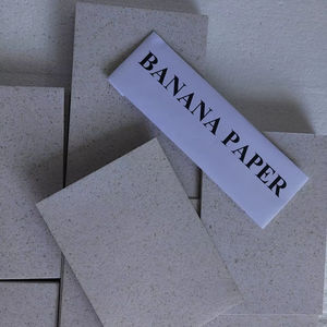 Feuilles de papier texturées naturelles sans bois, fabriquées à la main en fibre de banane, revêtues et antirouille, pour l'art, l'emballage et les invitations de mariage - Product Image 1