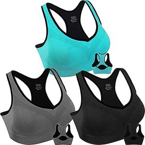 Sujetador deportivo Racerback para mujer de doble pareja, entrenamiento de alto impacto, gimnasio, Fitness, equipo de Yoga - Product Image 1