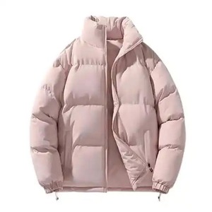 Custom Logo Front Streetwear Winter Canvas Stand Collar <b>Waterproof</b> Reversible Puffer <b>Jacket</b> Thick <b>Warm</b> Outdoor for Men - Product Image 2