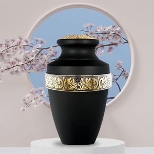Handcrafted Adult <b>Urns</b> Metal Memorial Keepsake for Human Ashes Decorative Cremation Burial Funeral <b>Large</b> Adult <b>Urns</b> - Product Image 2