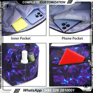 กระเป๋าดัฟเฟิลกีฬาสำหรับผู้ชายและผู้หญิงกระเป๋าใส่เล่นกีฬาเดินทางไปยิมออกกำลังกายฟิตเนสยิมการฝึกฟุตบอล - Product Image 4