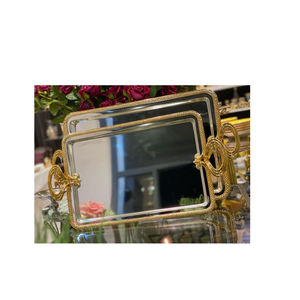 ตกแต่งโต๊ะถาดเสิร์ฟอาหารคุณภาพดีถาดเสิร์ฟสแตนเลสในราคาดีโดยโลกโลหะอินเดีย - Product Image 3