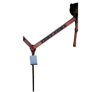 Collier de poitrine occidental de cheval en cuir de qualité supérieure de vente chaude avec des perles pour l'équitation - Product Image 1