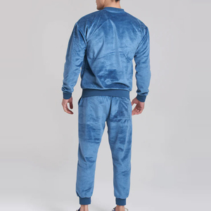 Precio barato, la mejor llegada, chándal de terciopelo en ropa casual de primera calidad, nuevo estilo, transpirable, servicio OEM, chándal de terciopelo para hombres - Product Image 2