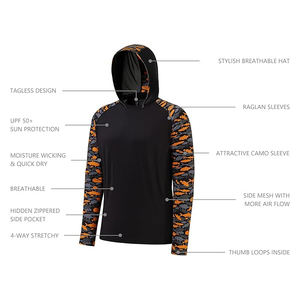 Sudaderas con capucha de camuflaje, gruesas, de forro polar, estilo urbano, casual, de invierno, holgadas - Product Image 5