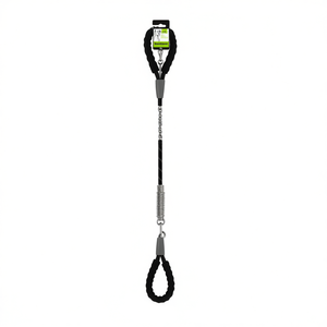 CORREA NYLON Round <b>Dog</b> <b>Leash</b> with Handle and Metal Chain Comfortable Nylon Pet <b>Leash</b> for Easy Walking - Product Image 3