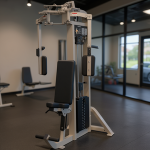 Machine à exercices pectoraux reconditionnée pour l'entraînement de force du haut du corps, idéale pour les espaces de fitness intérieurs et les salles d'exercice dédiées - Product Image 3