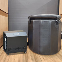Bain de glace extérieur commercial avec refroidisseur et filtre, baignoire de récupération sportive, système de refroidissement par immersion froide à l'ozone pour spa