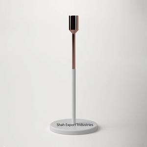 Golden & <b>Black</b> Brass Taper Candle <b>Holders</b> for Home and Wedding Tabletop Decorative Modern <b>Candlesticks</b> <b>Holders</b> - Product Image 3