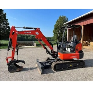 Excavatrice compacte Kubota KX033-4 d'origine, mini-pelleuse 3T, moteur diesel puissant, équipement de terrassement fiable pour le jardin - Product Image 3