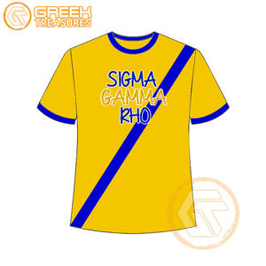 Vente en gros de t-shirt Sigma Gamma Rho pour femmes vêtements de sororité jersey de coton t-shirt respirant de haute qualité vêtements grecs pour femmes - Product Image 6