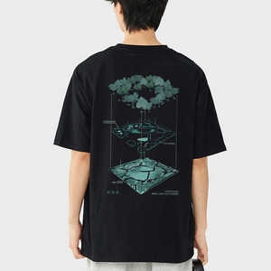 Camiseta de manga corta de estilo informal para hombre con estampado de la mejor oferta 100% algodón de alta calidad nuevo estilo de moda - Product Image 5