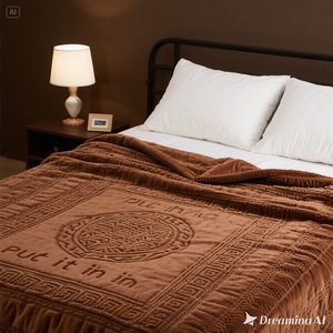 ผ้าห่มขนแกะนุ่มหรูหราออกแบบลายนูนอบอุ่นปรับขนาดได้ - Product Image 6