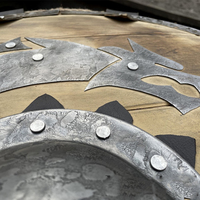 Viking Shield Ragnar Medieval Design Couteaux d'artisanat portés à la main avec Logo personnalisé Type de lame imprimé