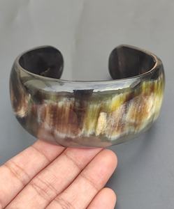 Recién llegado, pulsera de cuerno de búfalo Natural de alta calidad, brazalete de cúpula a un precio razonable - Product Image 1