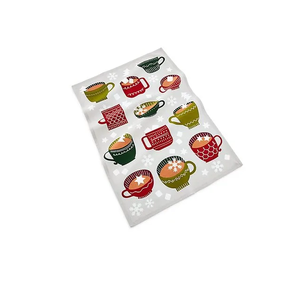 Cartoon picture printed Organic Cotton kitchen tea towels GOTS Certificate Fabric Restaurant <b>Dinner</b> Wedding Kitchen Tea Towels - Product Image 1