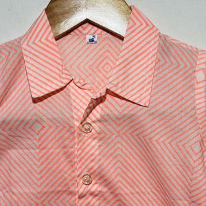 Camisa Casual de Algodón con Estampado Geométrico para Niños, con Cuello |   Camisa de Verano de Manga Corta con Botones - Product Image 3
