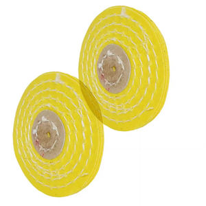 Alta calidad 2,5 "amarillo Razor Edge algodón pulido ruedas de pulido al mejor precio - Product Image 5