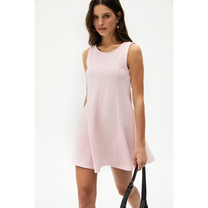 GRIMELANGE CIEL Vestido mini sin mangas con cuello redondo y tela suave y elástica para mujer - Product Image 5