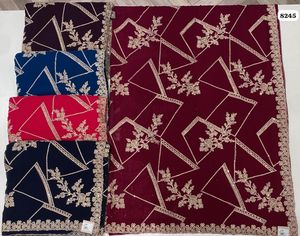 Saree en georgette léger élégant avec broderie complexe et travail de fil parfait pour les fêtes et les occasions festives - Product Image 6