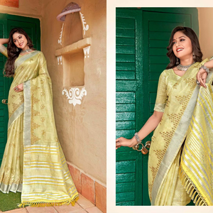 La última colección, buena calidad, suave para Sari moderno de secado rápido sin arrugas, ropa festiva para fiestas - Product Image 1