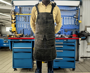 Vintage Unisex Pugmark delantal repelente al agua aceite cera lona cuero poliéster jardinería exterior barbacoa restaurante Bar uniformes - Product Image 3