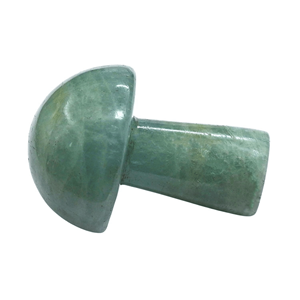 Mini estatuilla de piedras preciosas de cristal Natural de hongo aguamarina, decoración del hogar inspirada en la energía Reiki con regalos de mascota estilo Feng Shui - Product Image 2