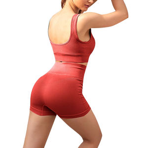 Conjunto personalizado de sujetador y pantalón corto deportivo de 2 piezas para mujer 2026, decoración con botones hasta la rodilla para el verano 2026 - Product Image 5